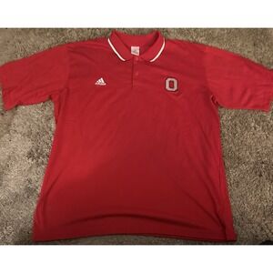 Adidas Ohio State Buckeyes Polo Shirt Xxlarge Mislabled‎ Tag